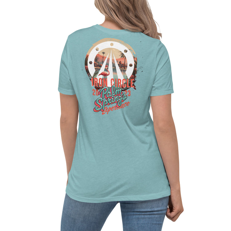 Women's Blue Palms Tee