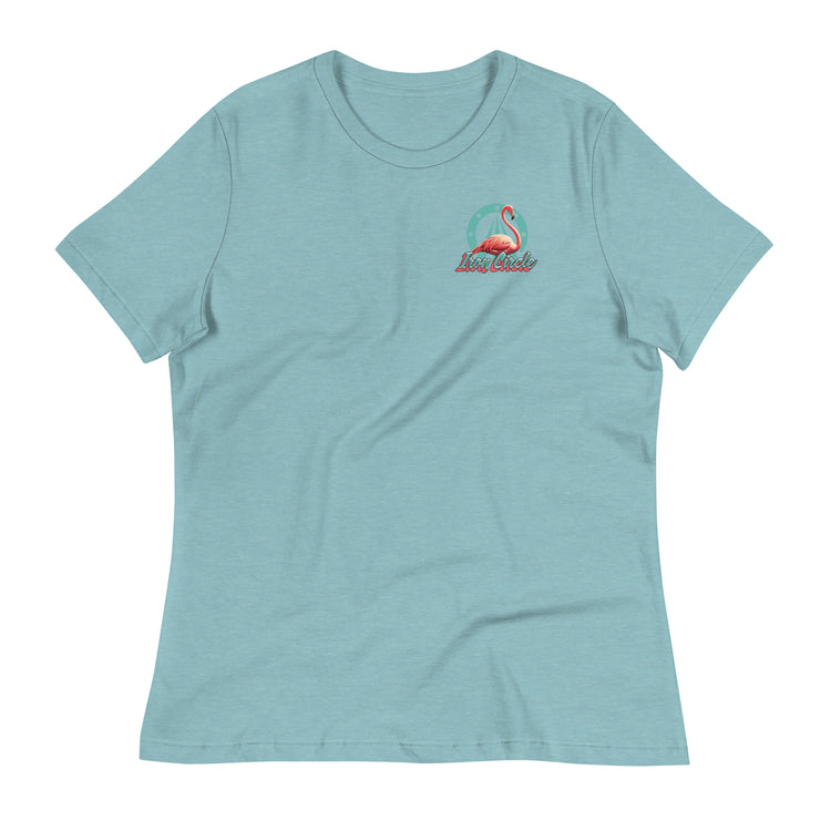 Women's Blue Palms Tee