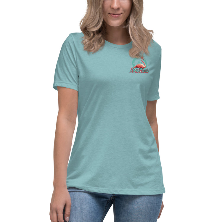 Women's Blue Palms Tee